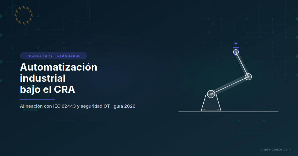 CRA para automatización industrial: IEC 62443 y seguridad OT