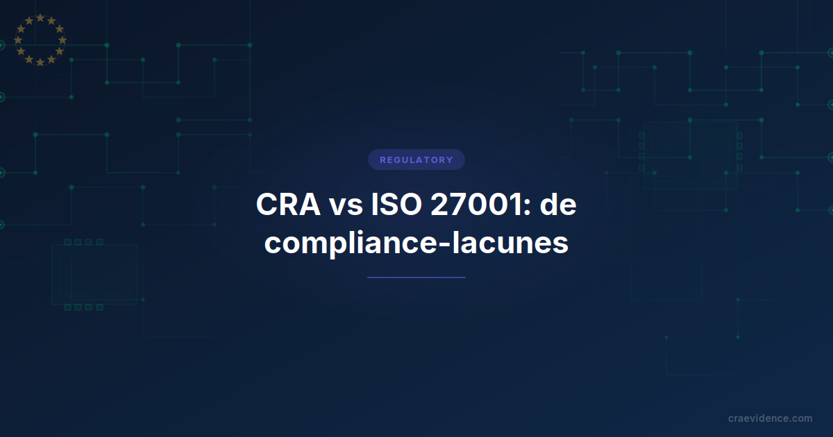 CRA vs ISO 27001: drie lagen van beveiligingsdekking, organisatie, gedeelde processen en product
