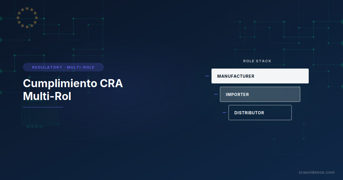 CRA multi-rol: fabricante, importador, distribuidor