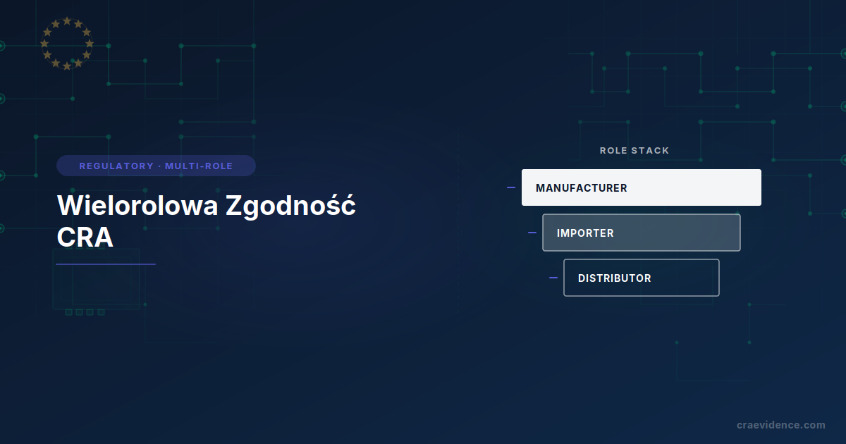 Wielorolowa zgodność CRA: producent, importer, dystrybutor
