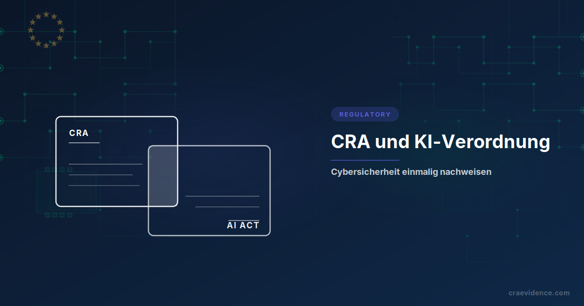 Die enge Überschneidungszone, in der ein Produkt gleichzeitig ein Produkt mit digitalen Elementen nach dem CRA und ein Hochrisiko-KI-System nach der KI-Verordnung ist