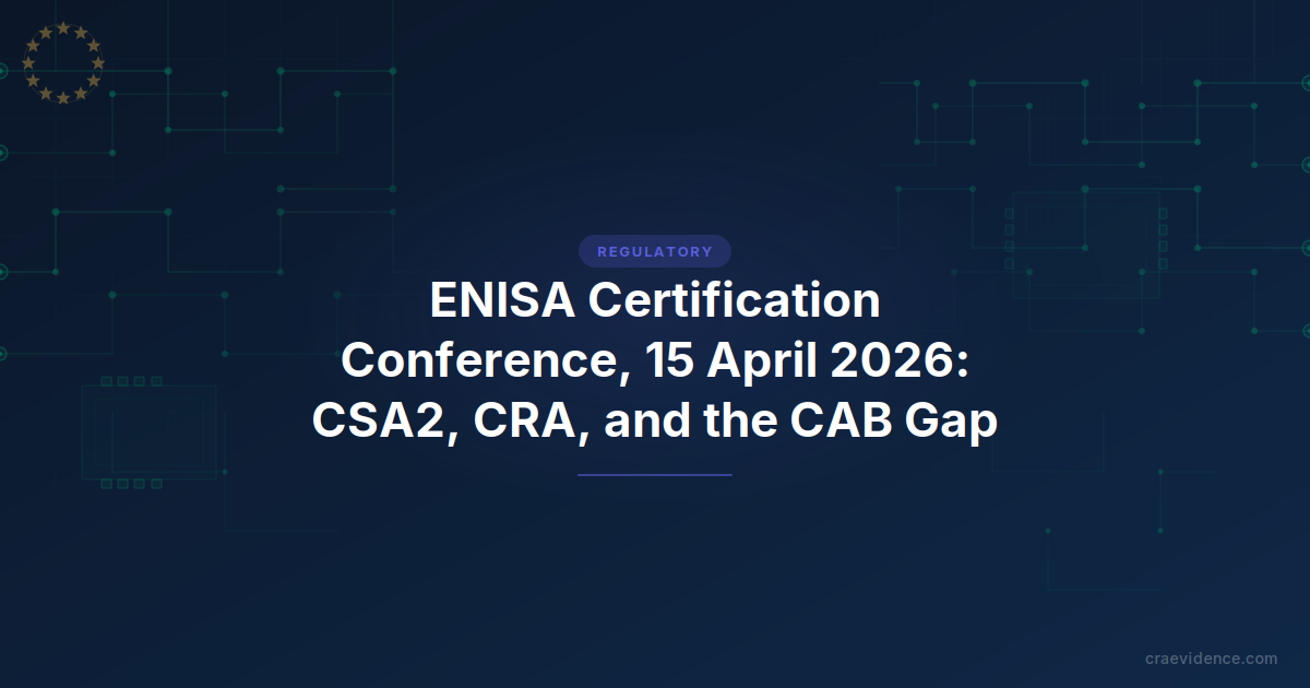 ENISA 2026 European Cybersecurity Certification Conference, 15 April 2026, Ayia Napa
