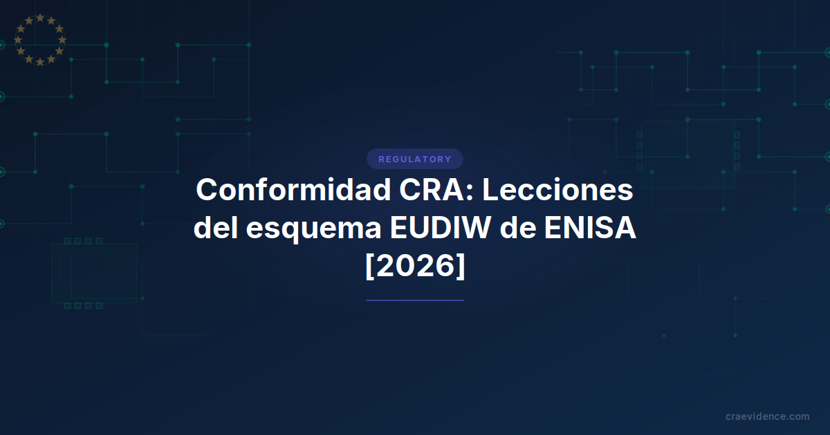 Esquema de certificación EUDIW de ENISA y evaluación de conformidad CRA