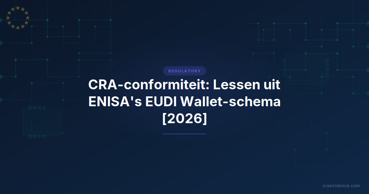 ENISA EUDI Wallet-certificeringsschema en CRA-conformiteitsbeoordeling