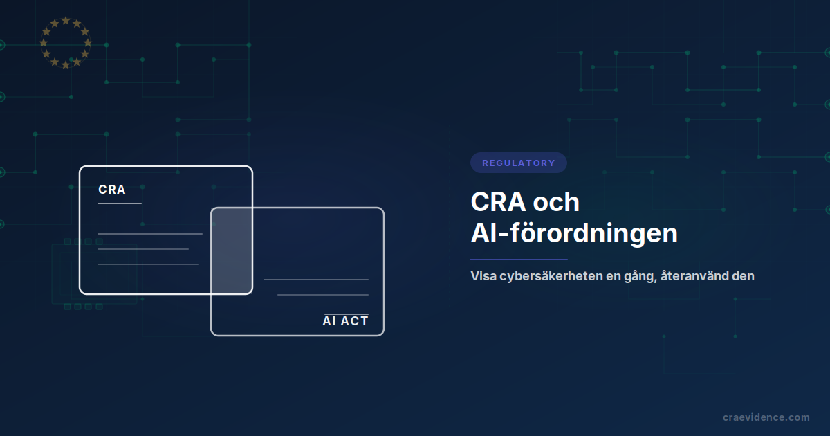 Det smala överlappet där en produkt är både en produkt med digitala element under CRA och ett AI-system med hög risk under EU:s AI-förordning