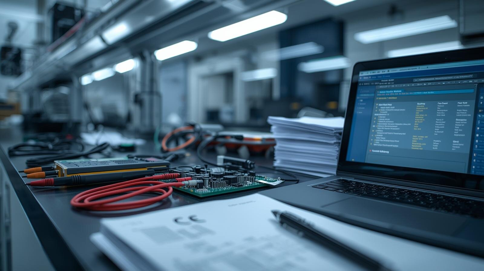 Türk akıllı cihaz üreticisi Ar-Ge laboratuvarında CRA uyum çalışması yapan mühendis